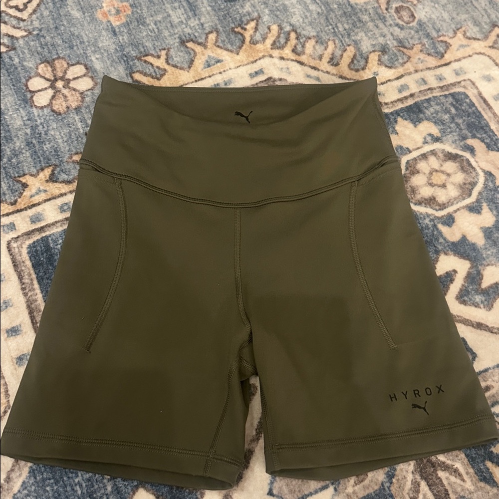 HYROX - Puma Women's Olive Green Shorts - Picture 4 of 4